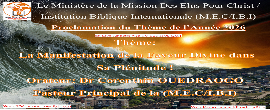 EDITION SPECIALE: PROCLAMATION DU THEME DE L'ANNEE 2026